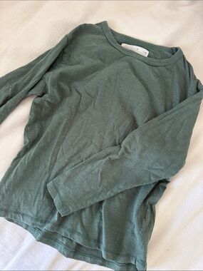 Zara Kids Long Sleeve Tee in Dusty Green